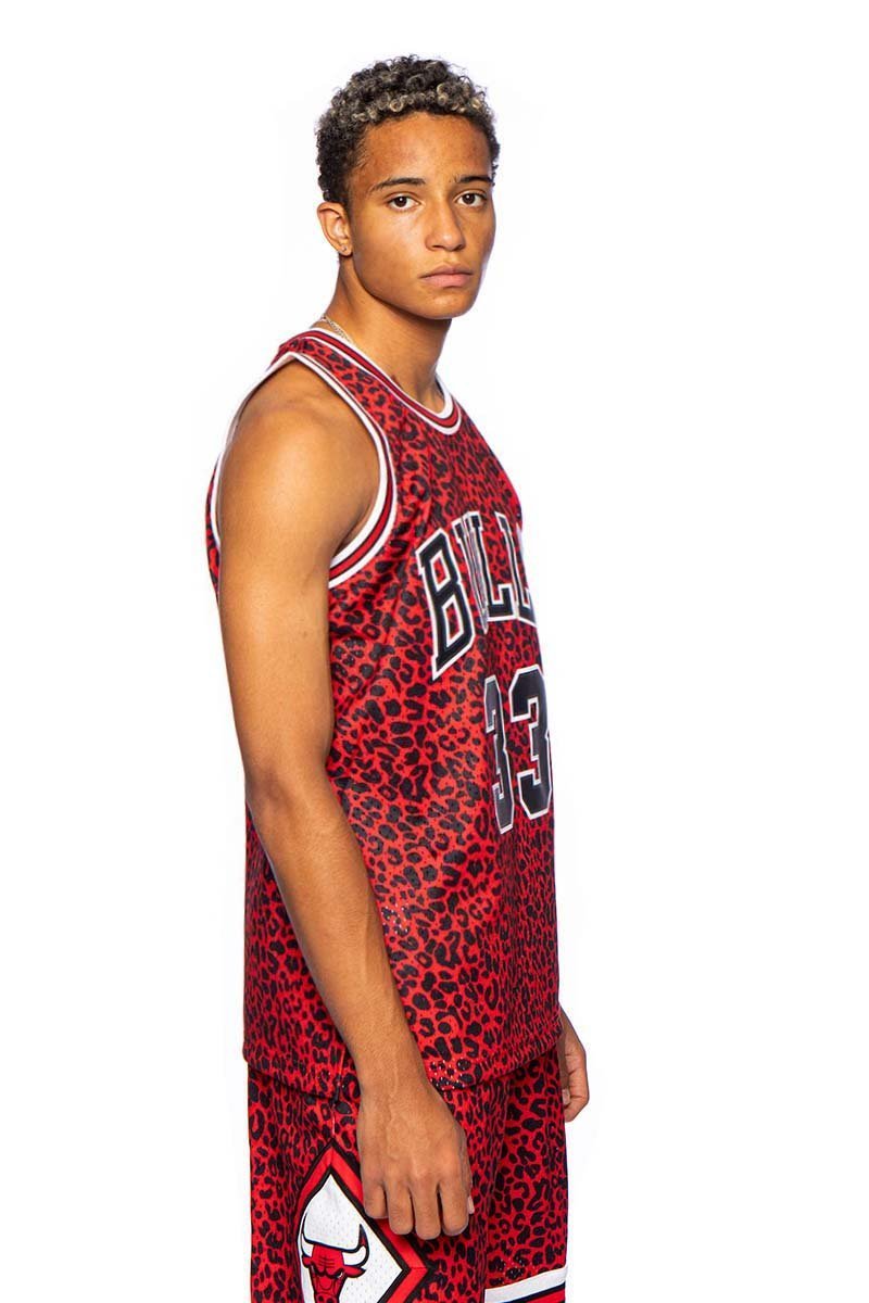  Mitchell & Ness Scottie Pippen Chicago Bulls NBA Throwback HWC  Jersey - Red : Sports & Outdoors