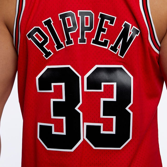 Mitchell & Ness Chicago Bulls #33 Scottie Pippen red Swingman Jersey ...