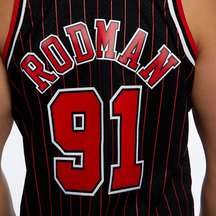 Mitchell & Ness Chicago Bulls #91 Dennis Rodman black/red Swingman