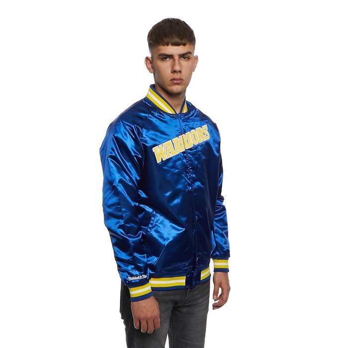 Mitchell and ness 2024 warriors satin jacket