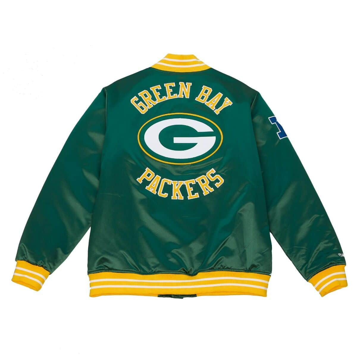 Packers Mitchell & Ness Team OG Satin Jacket XL Green & Gold