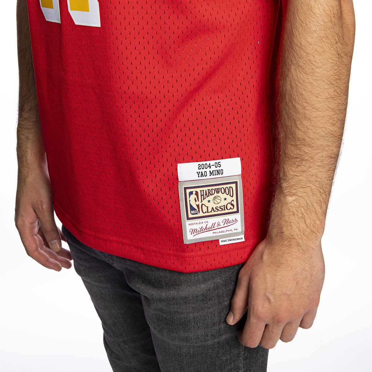 Mitchell & Ness Houston Rockets #11 Yao Ming university red Swingman Jersey