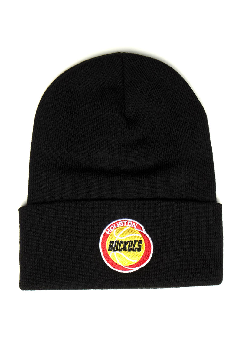 Mitchell & Ness Houston Rockets Beanie HWC Team Logo Cuff Knit black ...