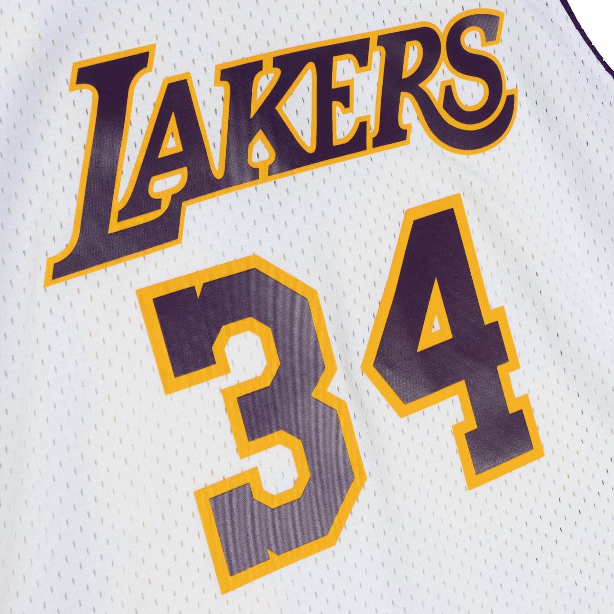 Mitchell & Ness Los Angeles Lakers #34 Shaquille O'Neal yellow