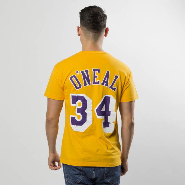 Mitchell & Ness Los Angeles Lakers #34 Shaquille O'Neal yellow