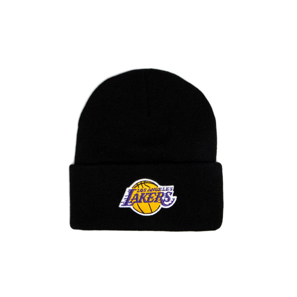 lakers beanie mitchell and ness