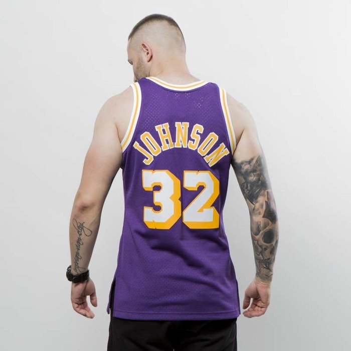 Women's Mitchell & Ness Los Angeles Lakers NBA Magic Johnson Basketball  Jersey