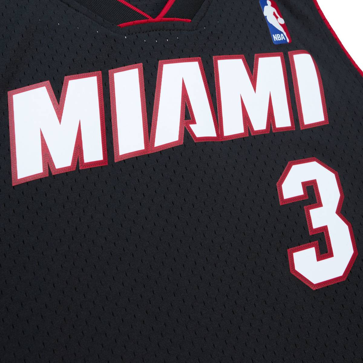 Jersey Mitchell & Ness Miami Heat #3 Dwyne Wade Authentic Road Finals Jersey  black