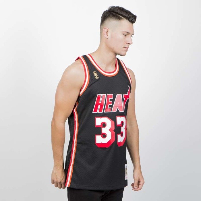 Camiseta Mitchell & Ness Especial Miami Heat Alonzo Mourning Preta