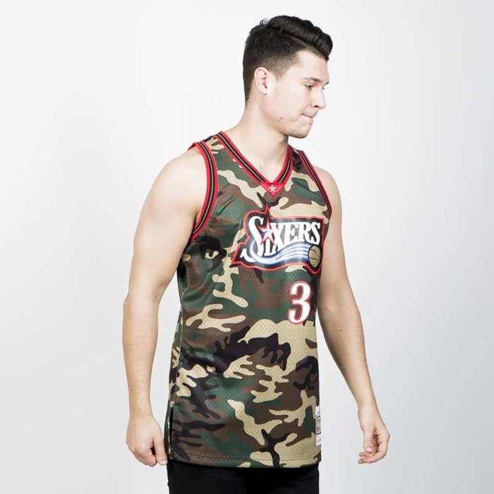 Allen Iverson Signed 76ers 1996-97 Camo M&N Swingman Jersey PSA – Sports  Integrity