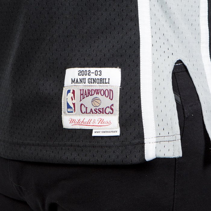 San Antonio Spurs Manu Ginobili Hardwood Classics Road Swingman Jersey by  Mitchell & Ness - Mens