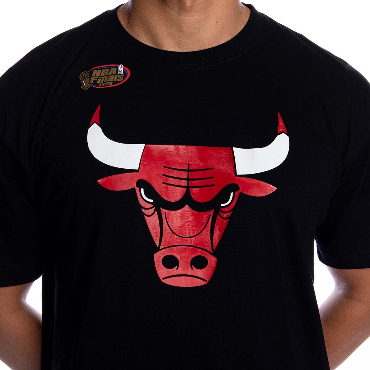 Mitchell&Ness NBA HWC Champ Stack Chicago Bulls T-shirt Red  [BMTRINTL1262-CBURED1] 