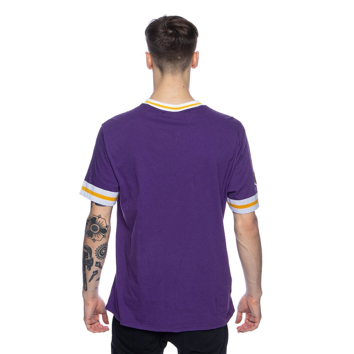 MITCHELL & NESS - CHOP vintage LA LAKERS LOGO TEE in FADED Purple