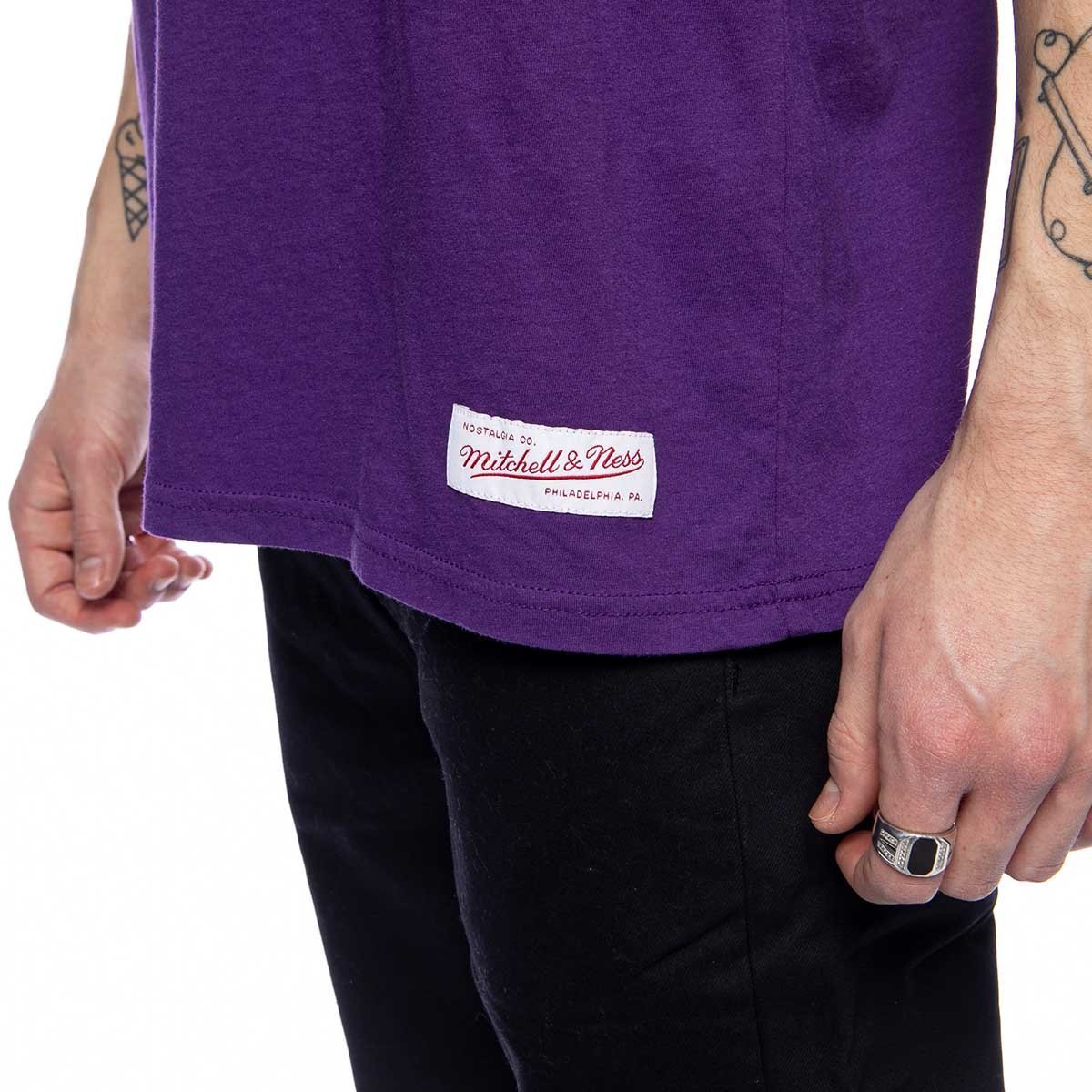 Mitchell & Ness LA Lakers Vintage Tee (Faded Purple) at ShoeGrab