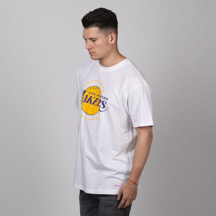 Mitchell & Ness Los Angeles Lakers Sandstone Team Logo T-Shirt