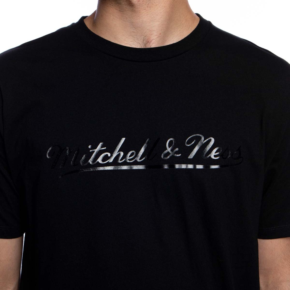 Mitchell & Ness T-shirt Script Tee black | Bludshop.com