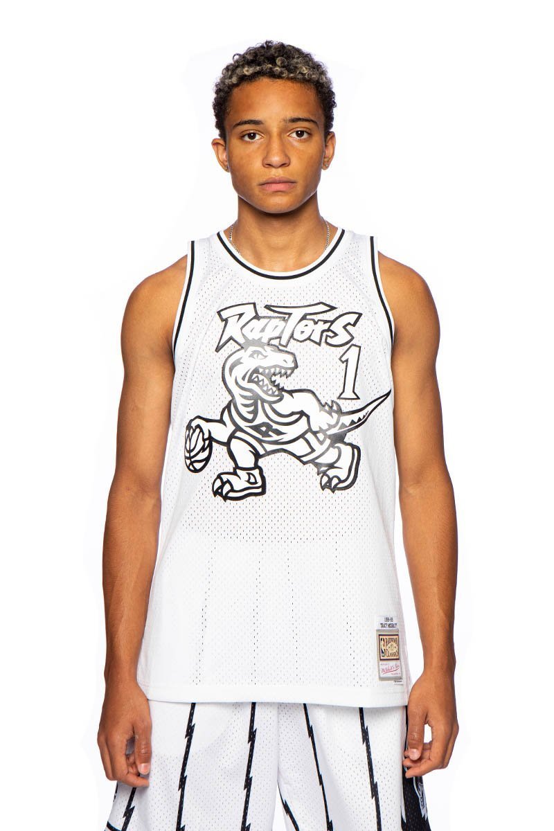 Mitchell & Ness Toronto Raptors #1 Tracy McGrady white Swingman Jersey