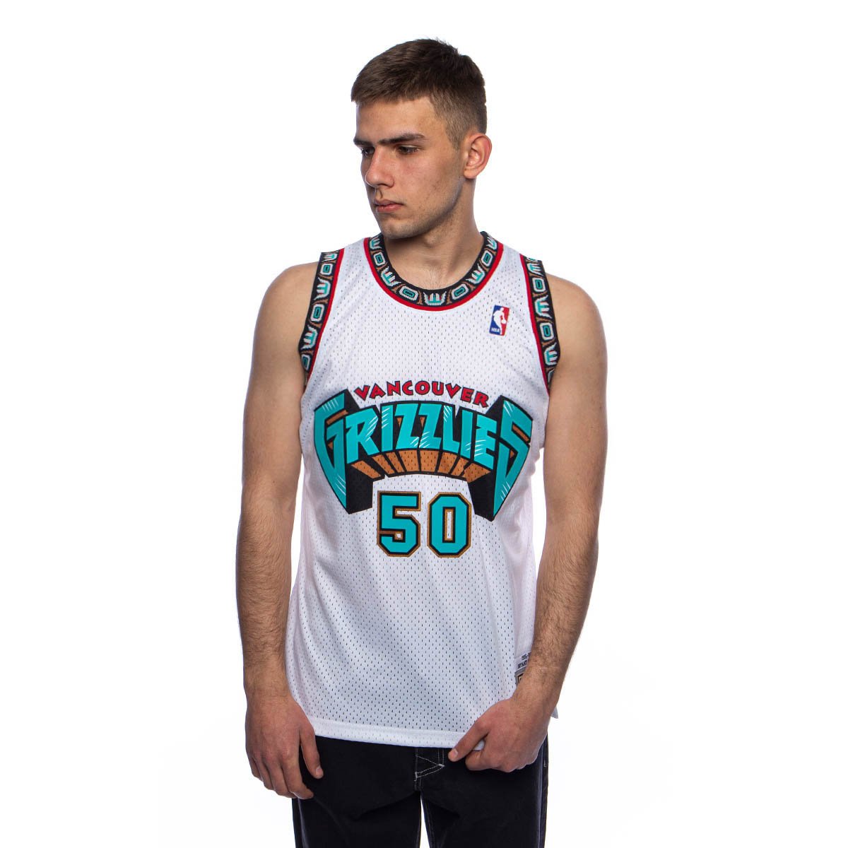 Mitchell & Ness Vancouver Grizzlies #50 Bryant Reeves white Swingman ...