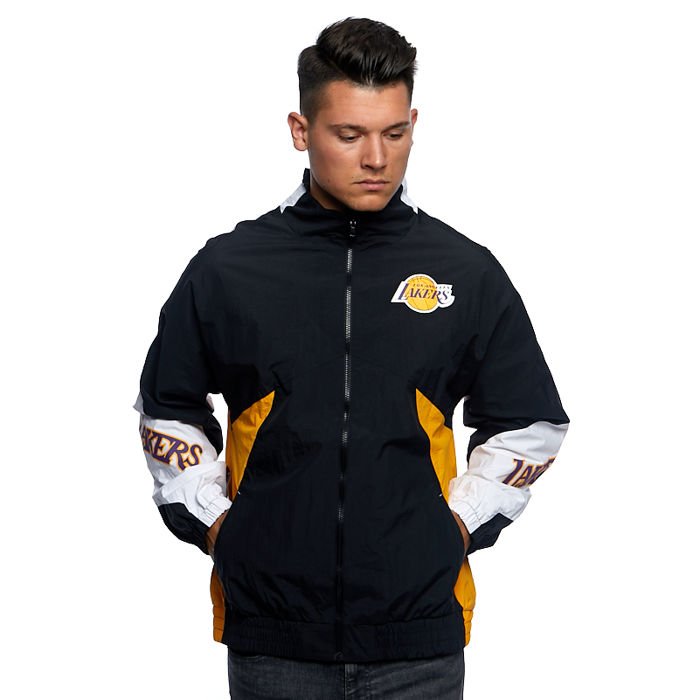 lakers jacket mitchell and ness