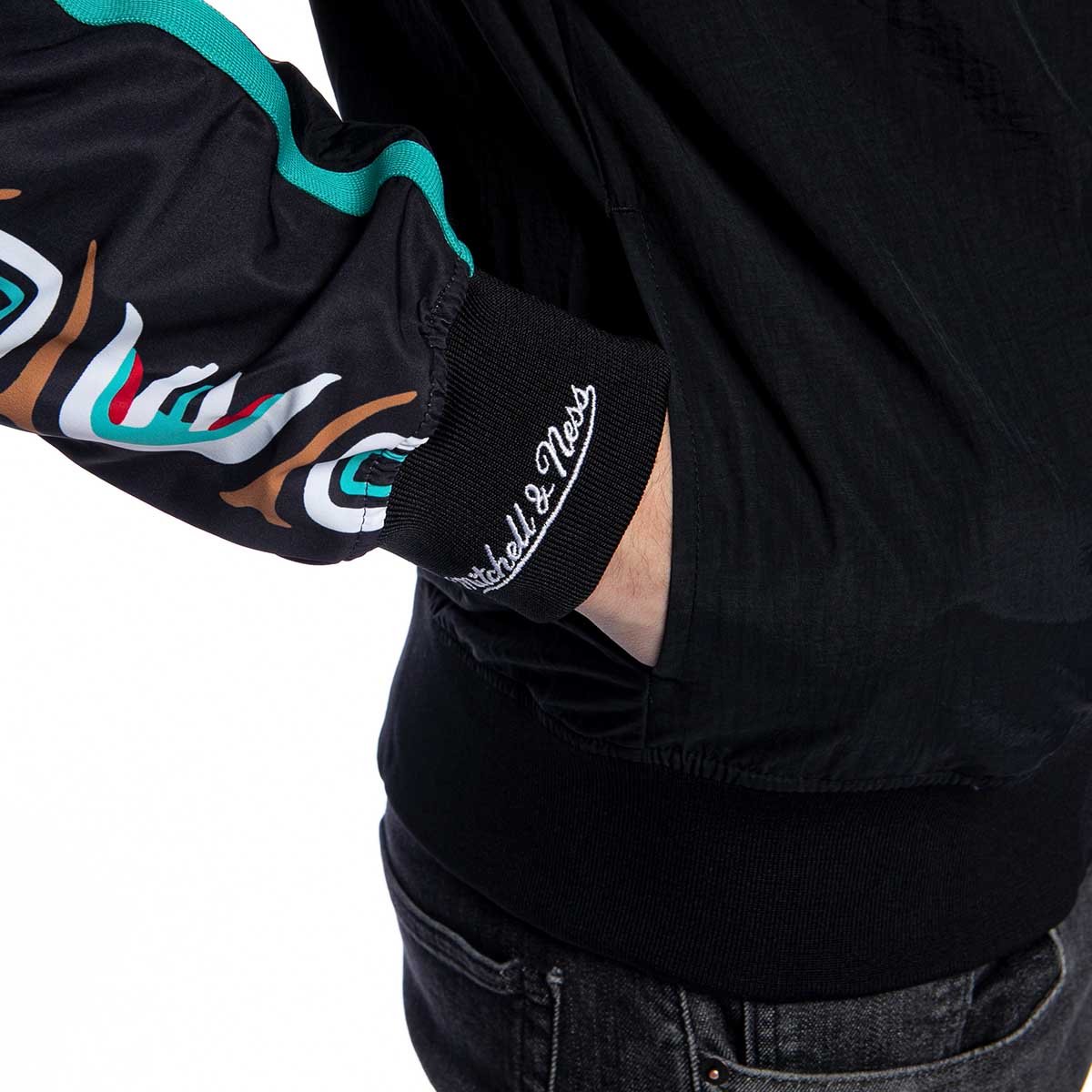 mitchell and ness vancouver grizzlies jacket