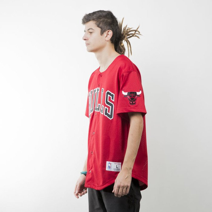 Chicago bulls baseball jersey mitchell best sale and ness