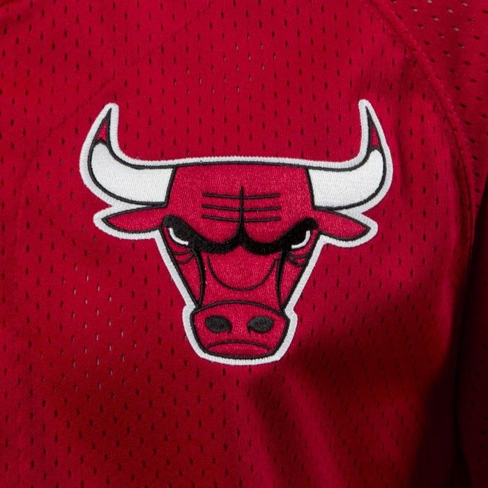 Mitchell & Ness jersey Chicago Bulls red Seasoned Pro Mesh Button Front ...