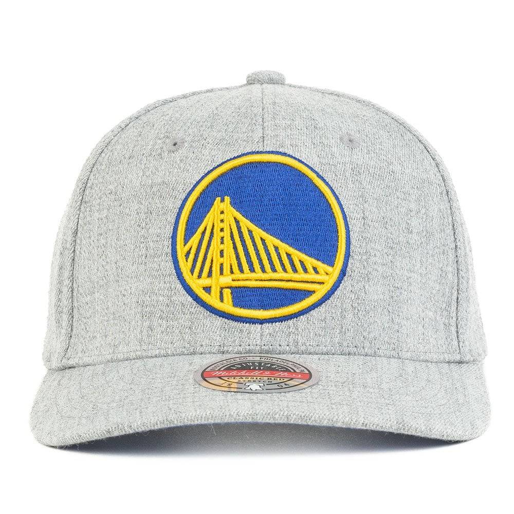 Golden State Warriors Mitchell & Ness Team Logo Snapback Hat - Heathered  Gray