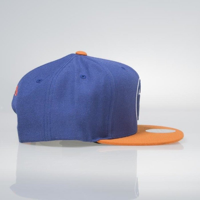 Edmonton Oilers PAINTBRUSH SNAPBACK Orange-White-Navy Hat