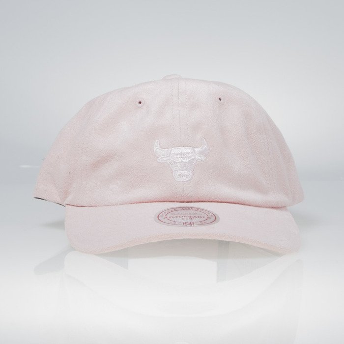 Mitchell & Ness Suede Dad Cap (los angeles lakers pink)