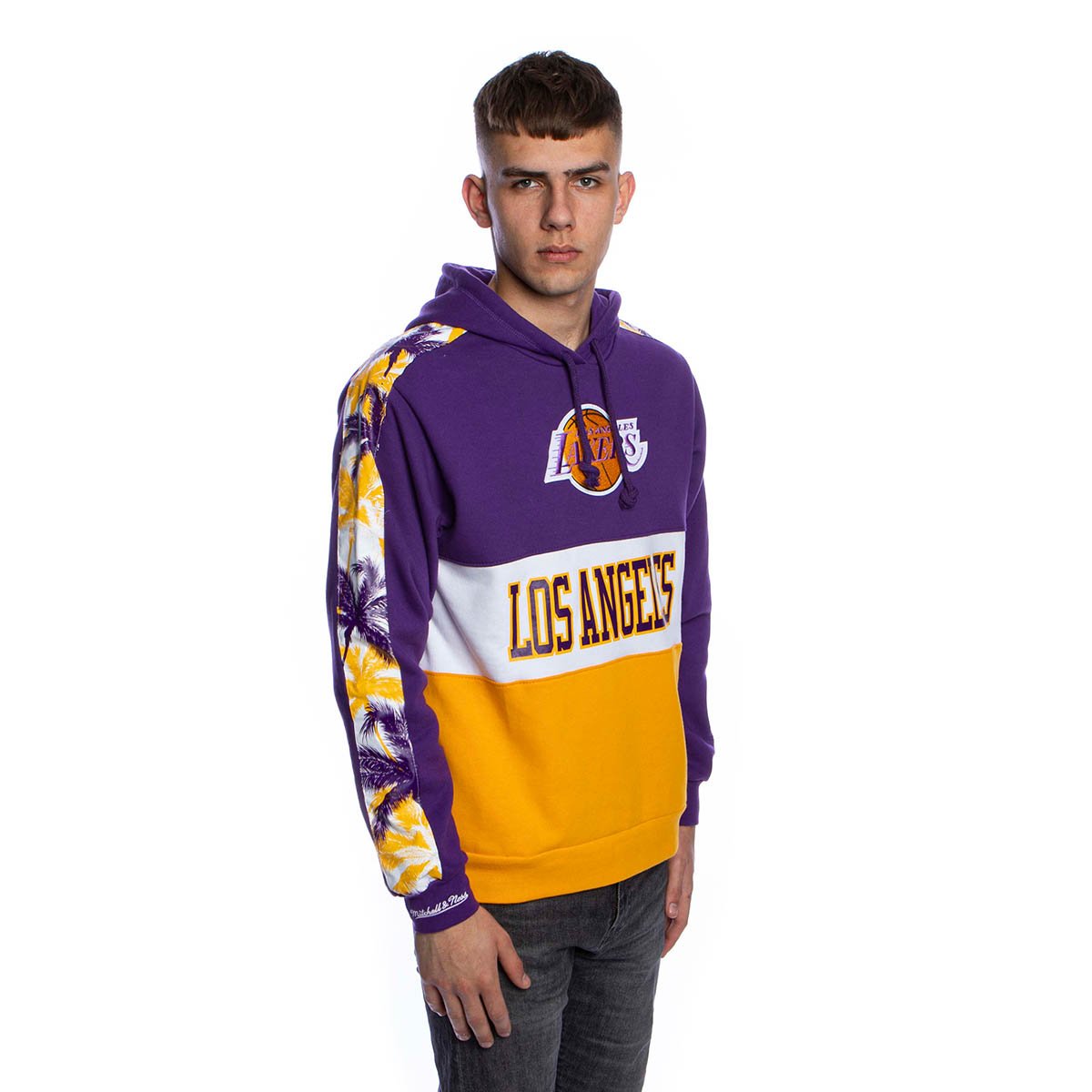 Mitchell & Ness Los Angeles Lakers Premium Fleece Hoodie Sweatshirt