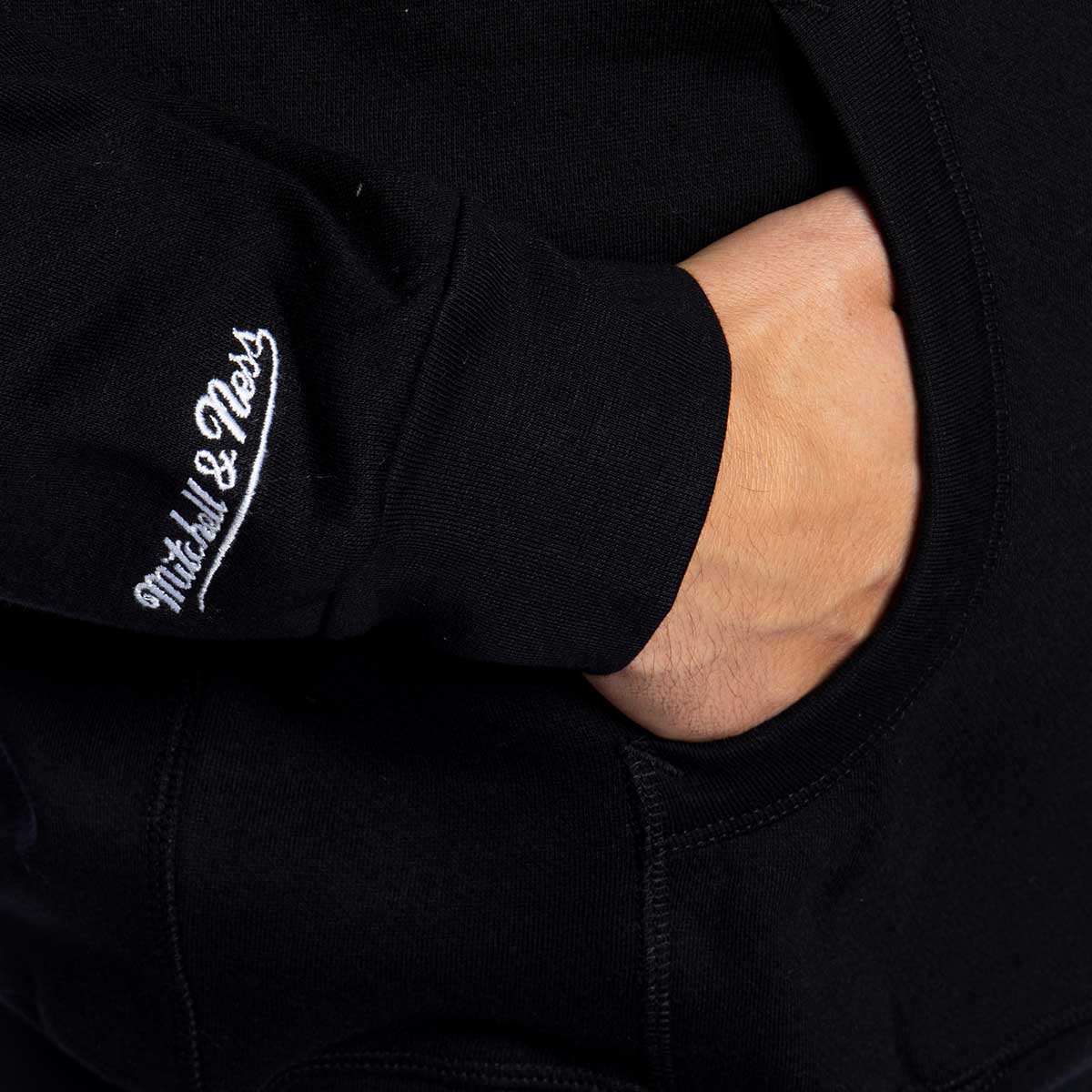 Sweatshirts Mitchell & Ness Pinscript Hoody Black