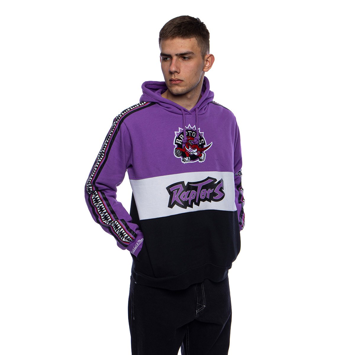 Mitchell and ness purple best sale raptors hoodie