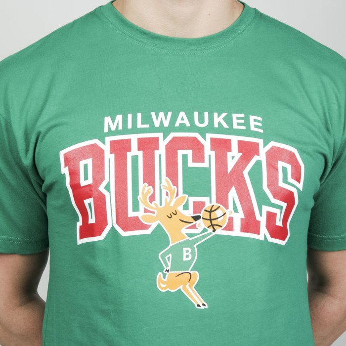 Mitchell & Ness t-shirt Milwaukee Bucks green TEAM ARCH TRADITIONAL ...