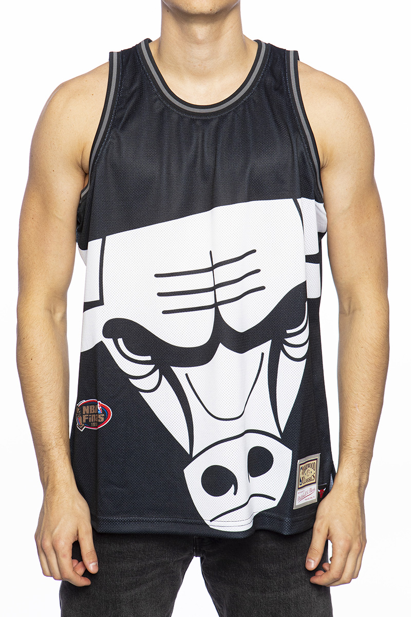 Chicago Bulls NBA Big Face Fashion Tank 5.0 By Mitchell & Ness - Black -  Mens