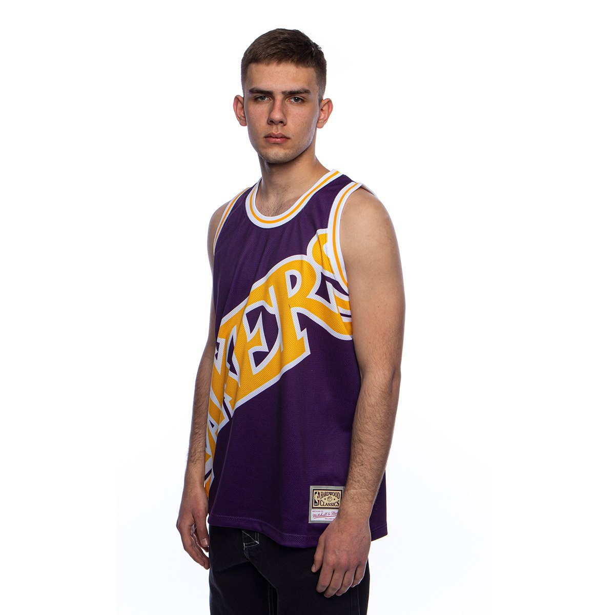 Mitchell & Ness Los Angeles Lakers Purple Big Face Jersey Swingman