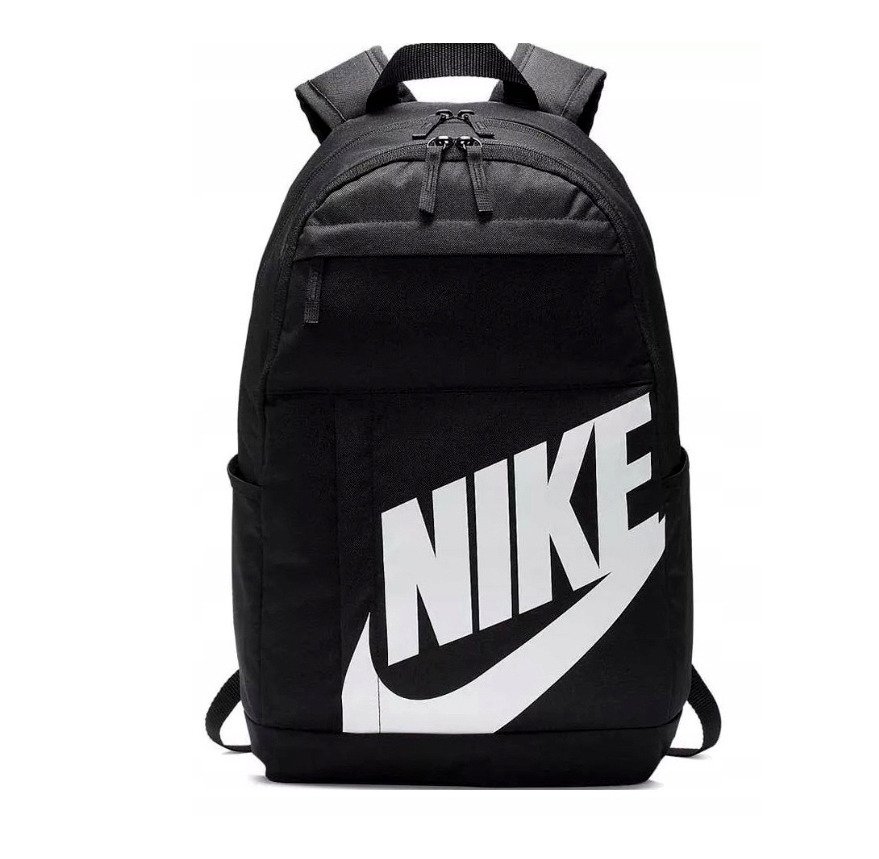 nike black and white backpack