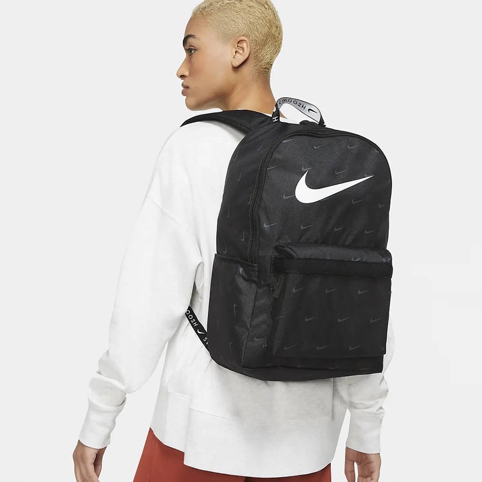 Nike Heritage Backpack Swoosh black | Bludshop.com