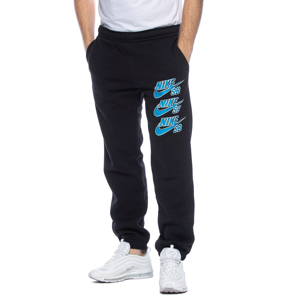 Nike SB Sweatpants Icon Pants TRIPL STK czarne | Bludshop.com