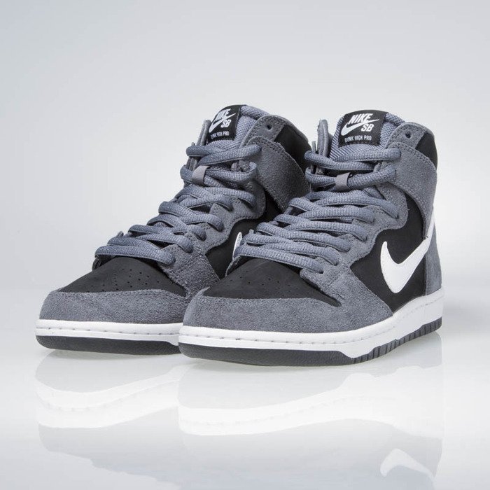 Nike SB Zoom Dunk High Pro dark grey / white-black-white 854851-010 ...