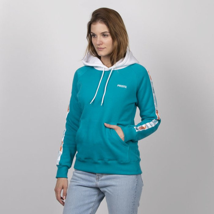 Prosto Klasyk women sweatshirt Hoodie Tapie aqua | Bludshop.com