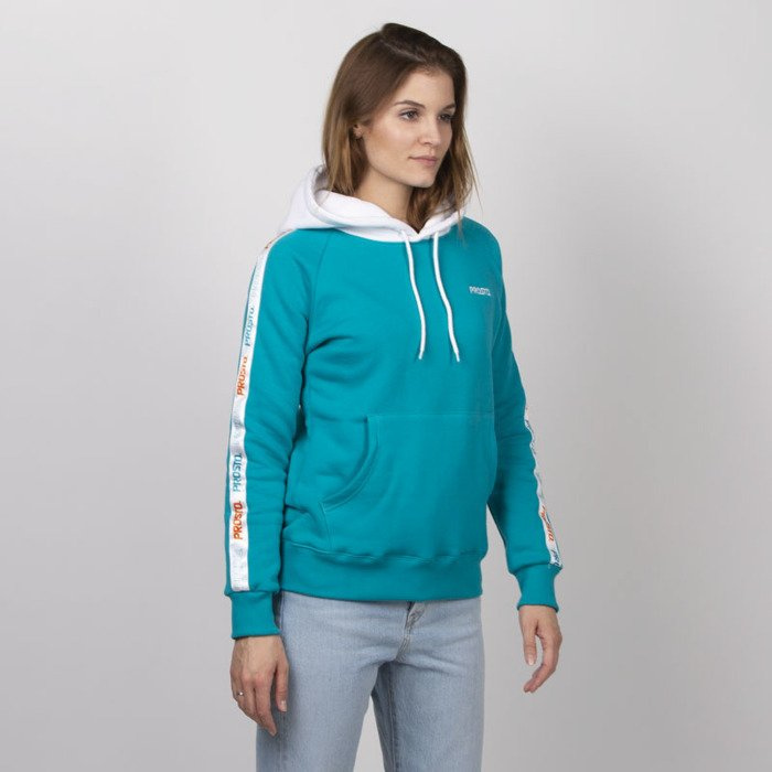 Prosto Klasyk women sweatshirt Hoodie Tapie aqua | Bludshop.com