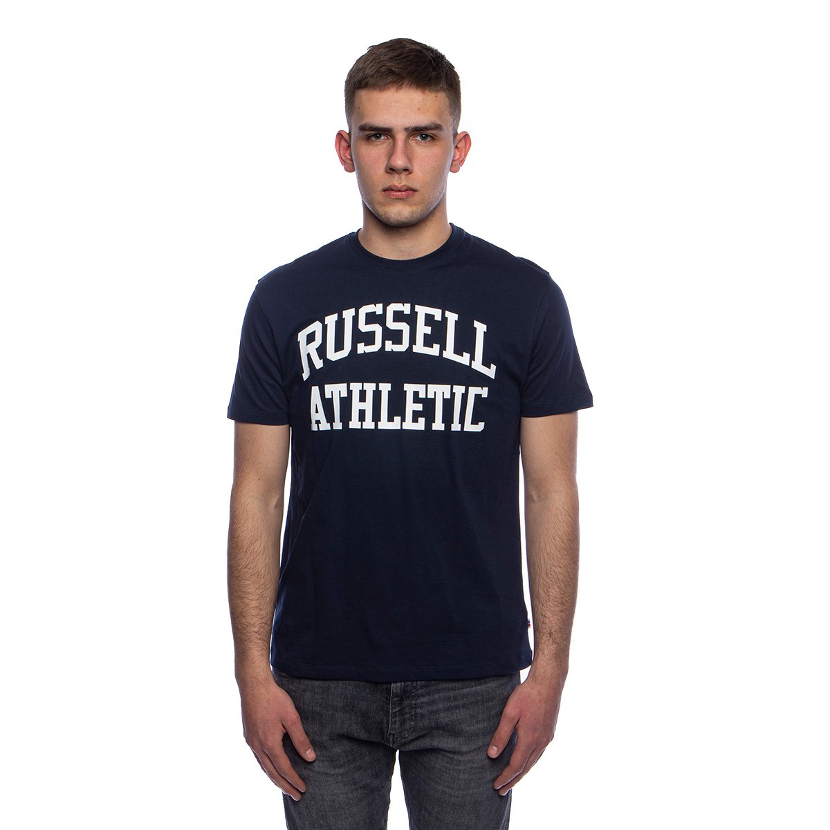 Russell Athletic Crewneck S/S T-shirt navy | Bludshop.com