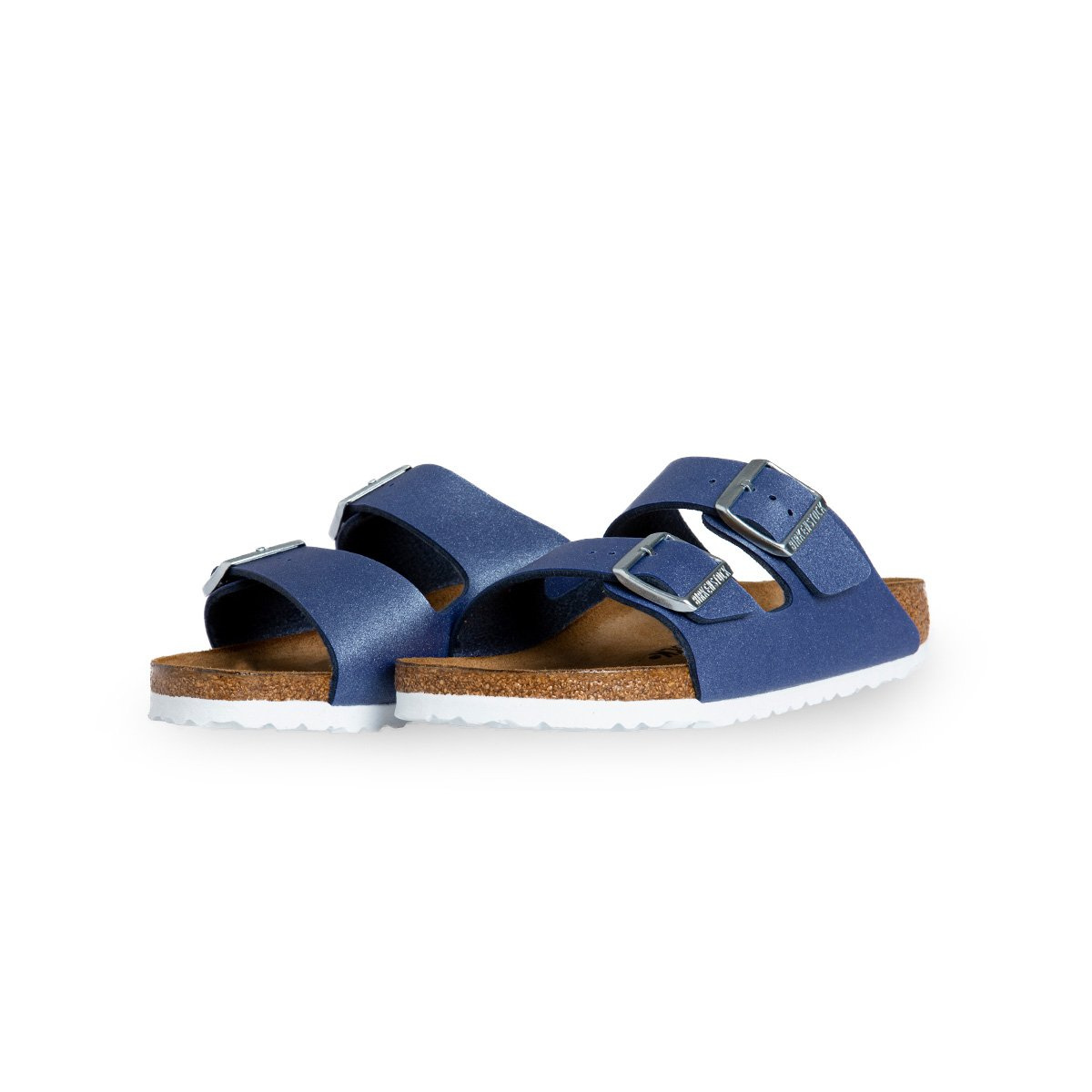 Metallic blue birkenstocks on sale