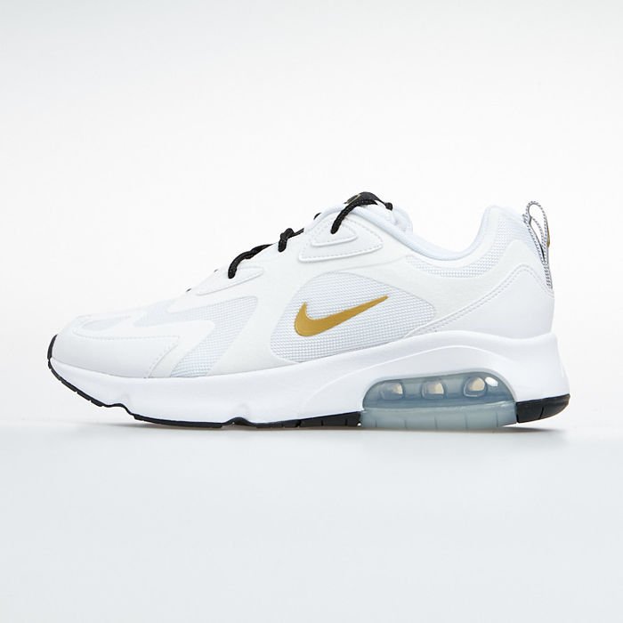 nike white and gold air max 200