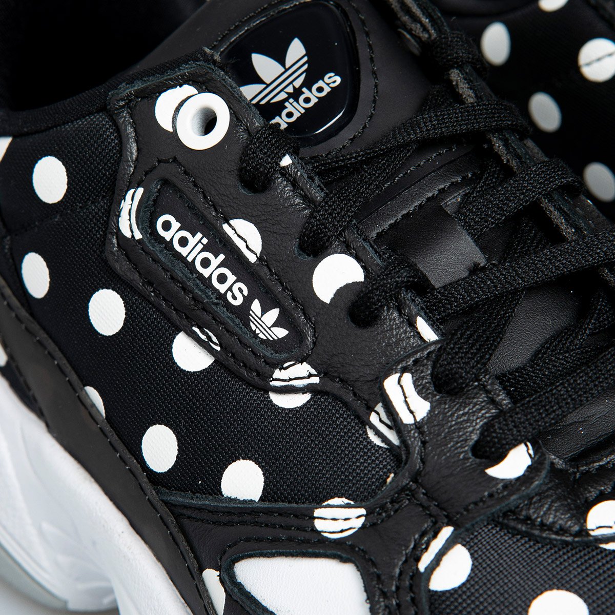 Adidas Women's Falcon Polka Dot Core Black/Crystal White - EH3522