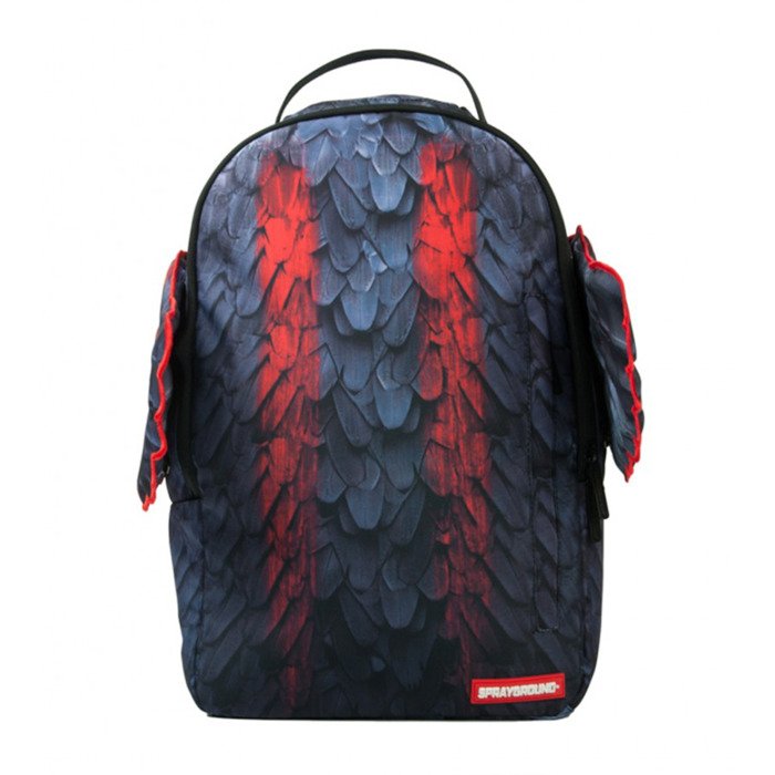 Sprayground backpack Tribal Wings violet / red | www.bagsaleusa.com