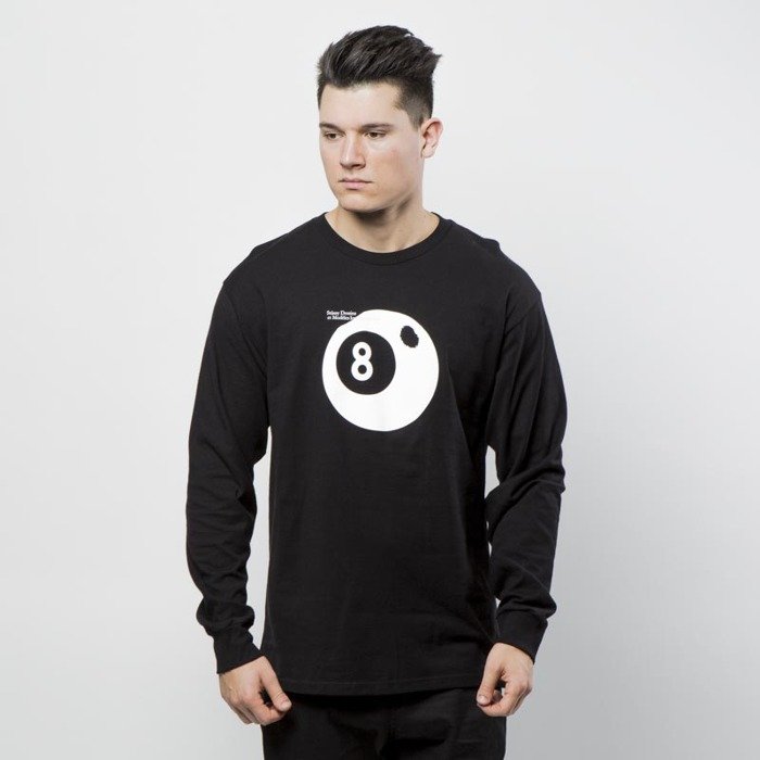 Stussy Longsleeve Bootleg 8 Ball LS Tee black FW17 | Bludshop.com