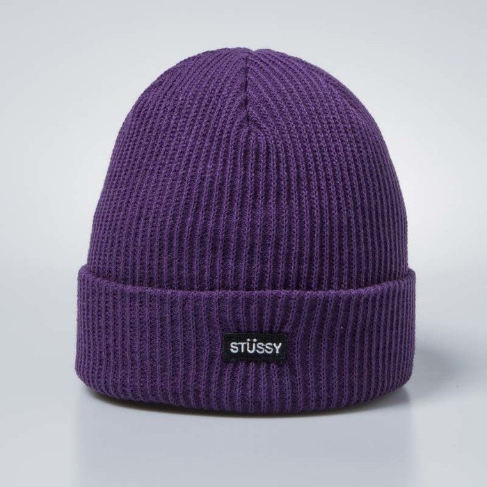 Stussy Small Patch Watch Cap Beanie purple | Bludshop.com