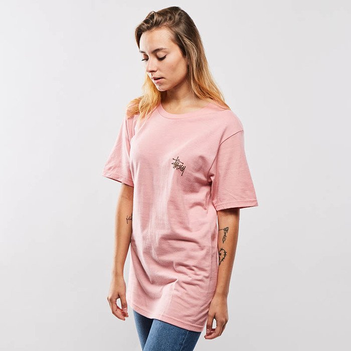 Stussy WMNS t-shirt Basic Stussy Tee dusty rose FW17 | Bludshop.com