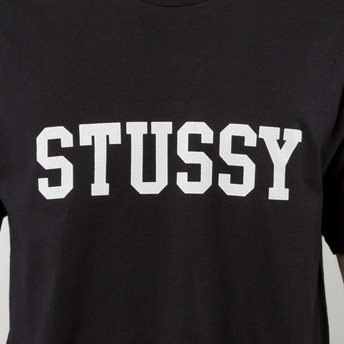 Stussy t-shirt Cracked Tee black | Bludshop.com